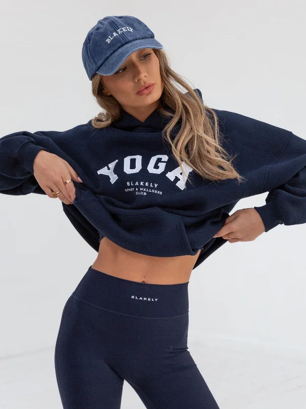 Yoga Oversized Hoodie - Navy