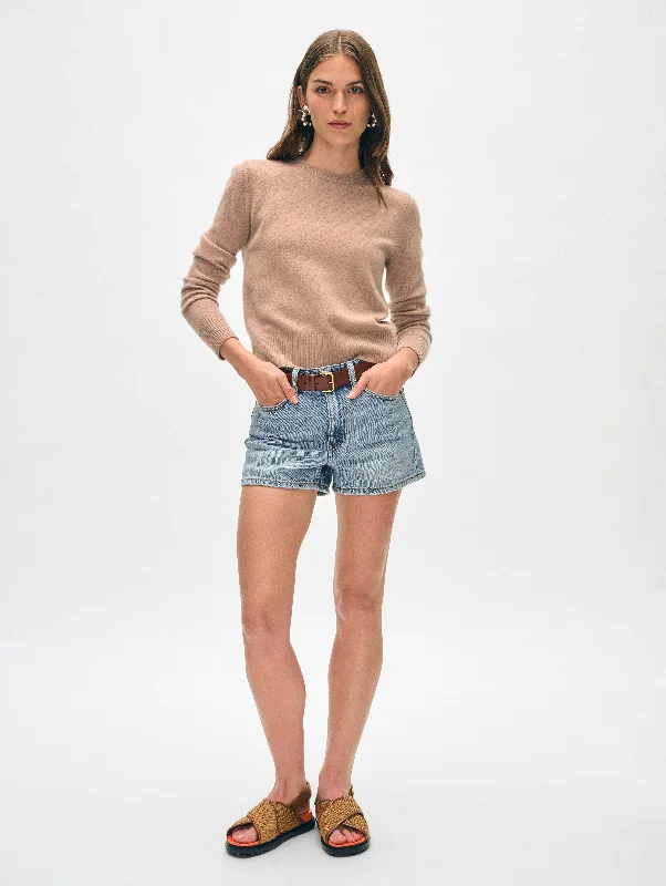 Cashmere Shrunken Crewneck