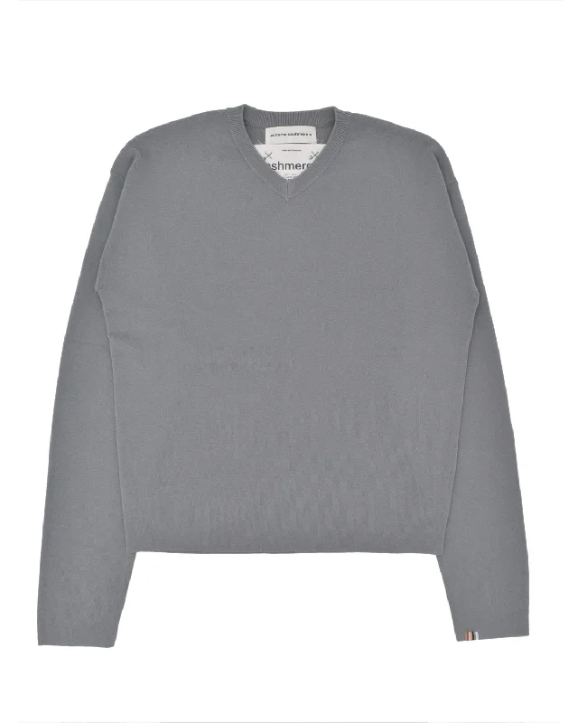 Extreme Cashmere Ninety Sage Blue V-Neck Sweater