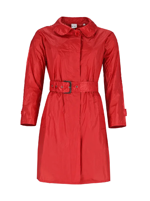 belted  trenchcoat