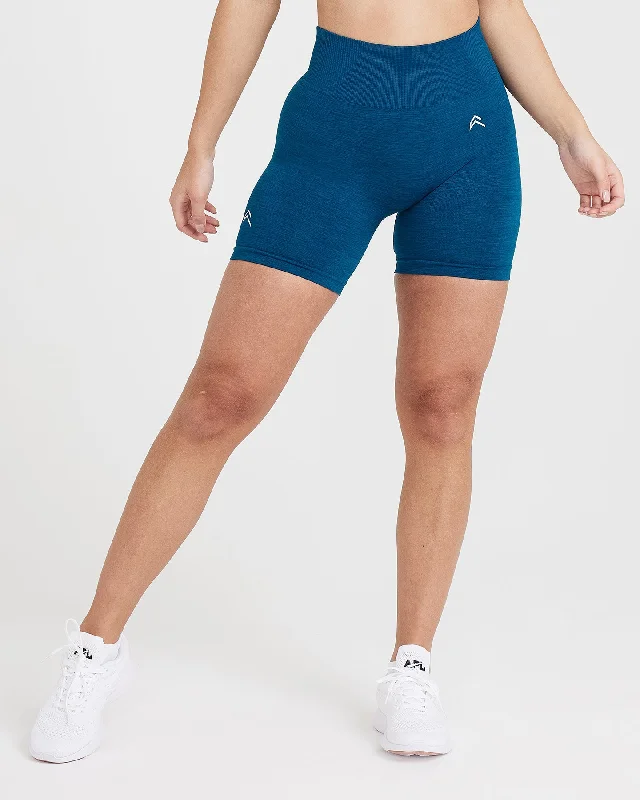 Classic Seamless 2.0 Shorts | Petrol Blue Marl