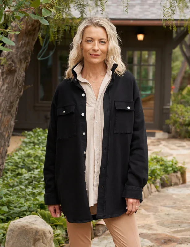 Frank & Eileen McLoghlin Shirt Jacket in Black