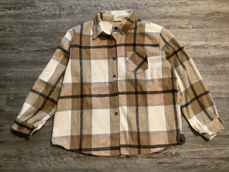 Plaid Pattern Jacket Shirt Adore, Size 2x