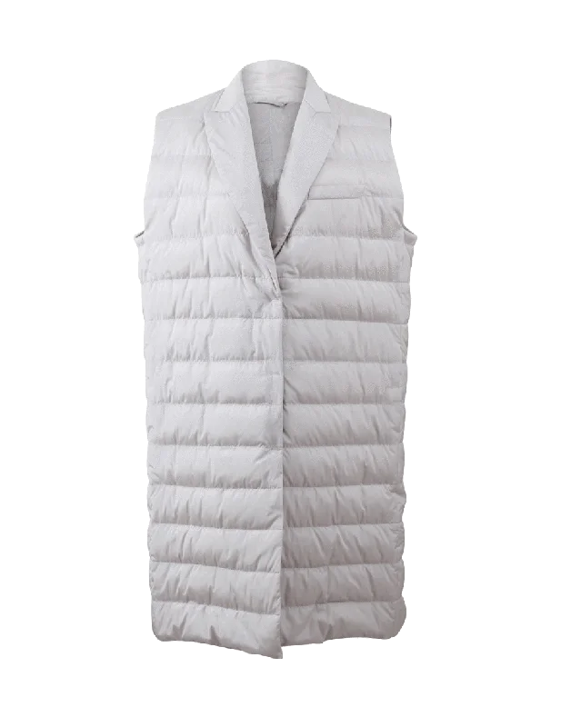 Silk Puffer Vest