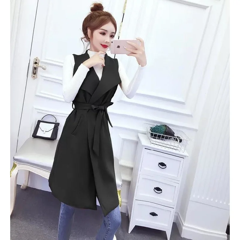 Sleeveless Long Coat 