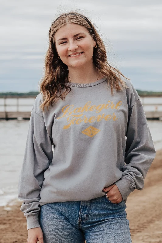 Lakegirl Ringspun Long Sleeve in Steel Grey