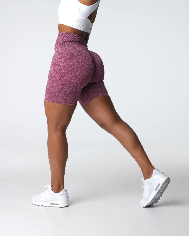 Maroon Scrunch Seamless Shorts