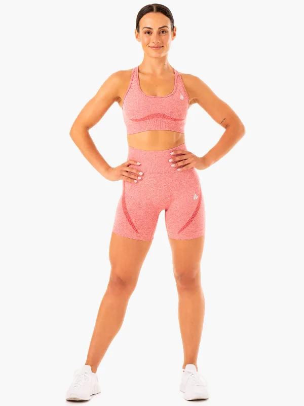 Sculpt Seamless Shorts - Pink Marl