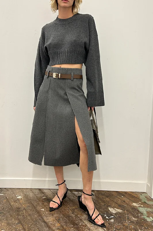 Serra Skirt in Heather Gray