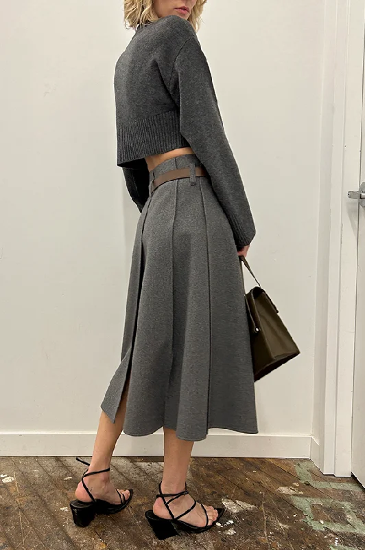 Serra Skirt in Heather Gray