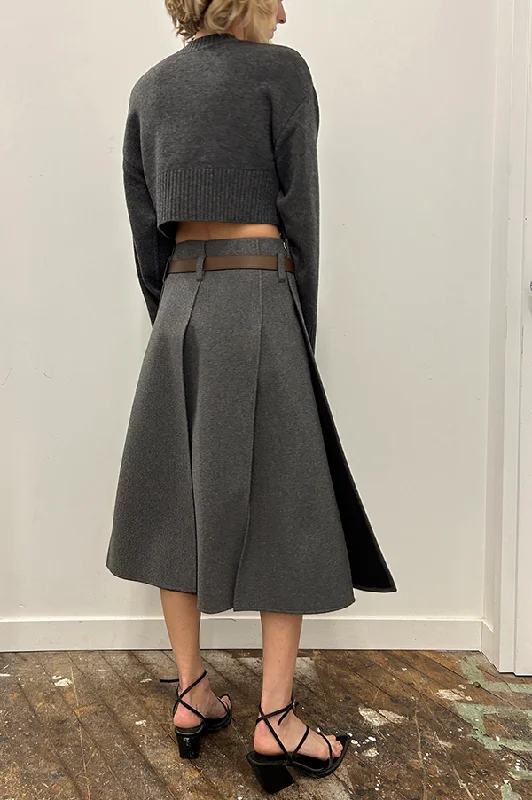 Serra Skirt in Heather Gray