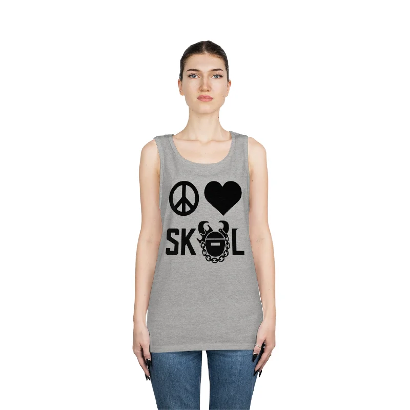 Unisex Heavy Cotton Tank Top - Peace & Love