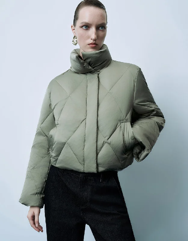 Stand Collar Straight Down Jacket